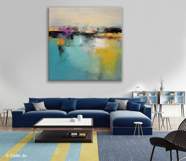 Large Abstract Painting for Bedroom, Modern Acrylic Paintings, Original Modern Wall Art Paintings, Oversized Contemporary Canvas Paintings-Paintingforhome