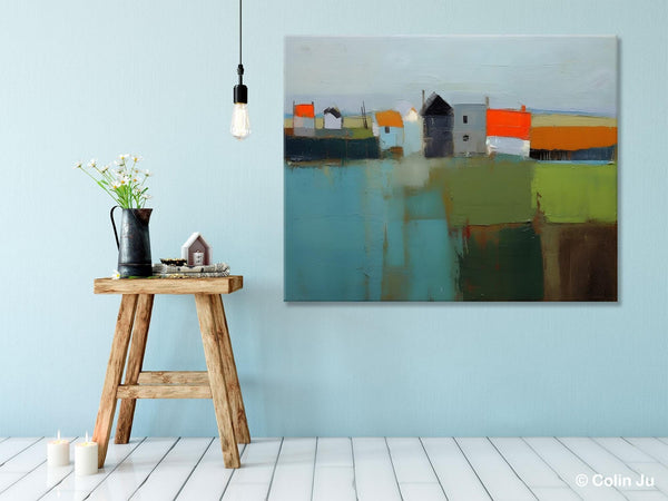 Abstract Landscape Paintings, Extra Large Canvas Painting for Living Room, Large Original Abstract Wall Art, Contemporary Acrylic Paintings-Paintingforhome