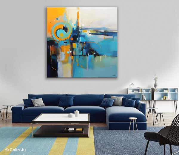 Modern Acrylic Paintings, Large Abstract Painting for Bedroom, Original Modern Wall Art Paintings, Oversized Contemporary Canvas Paintings-Paintingforhome