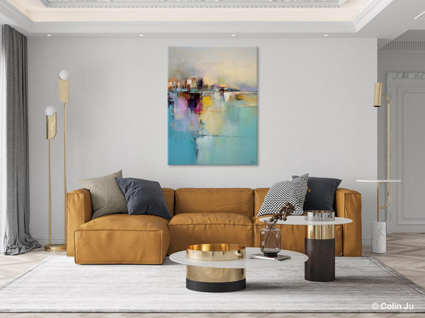 Oversized Contemporary Acrylic Paintings, Modern Abstract Paintings, Extra Large Canvas Painting for Living Room, Original Canvas Wall Art-Paintingforhome