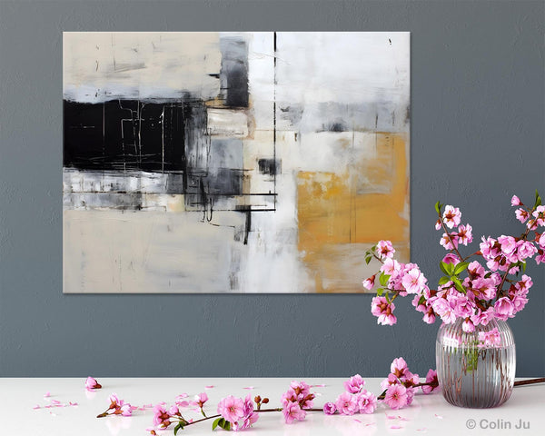 Modern Abstract Art Paintings, Extra Large Canvas Painting for Bedroom, Original Canvas Wall Art, Oversized Contemporary Acrylic Paintings-Paintingforhome