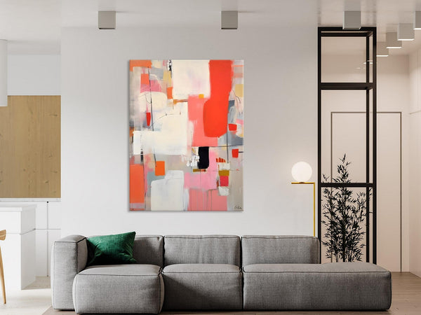 Extra Large Painting on Canvas, Huge Contemporary Acrylic Paintings, Extra Large Canvas Painting for Bedroom, Original Abstract Wall Art-Paintingforhome