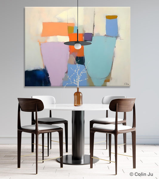 Simple Wall Painting Ideas for Living Room, Extra Large Painting on Canvas, Contemporary Acrylic Art, Original Abstract Wall Art Paintings-Paintingforhome