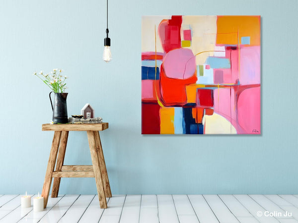 Ultra Modern Acrylic Paintings, Abstract Painting for Bedroom, Original Modern Wall Art Paintings, Oversized Contemporary Canvas Paintings-Paintingforhome