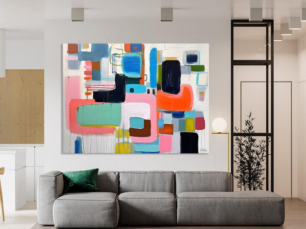 Contemporary Acrylic Paintings, Modern Wall Art Ideas for Living Room, Extra Large Canvas Paintings, Original Abstract Painting, Impasto Art-Paintingforhome