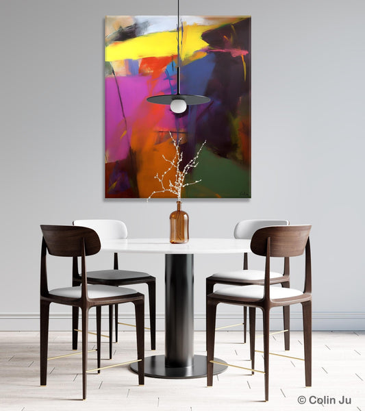 Extra Large Abstract Painting for Dining Room, Large Original Abstract Wall Art, Contemporary Acrylic Paintings, Abstract Painting on Canvas-Paintingforhome