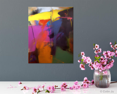 Extra Large Abstract Painting for Dining Room, Large Original Abstract Wall Art, Contemporary Acrylic Paintings, Abstract Painting on Canvas-Paintingforhome