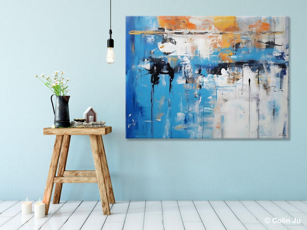 Oversized Canvas Paintings, Original Abstract Art, Modern Wall Art Ideas for Living Room, Palette Knife Painting, Contemporary Acrylic Art-Paintingforhome