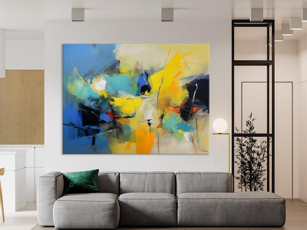 Hand Painted Canvas Art, Contemporary Acrylic Art, Oversized Canvas Paintings, Original Abstract Art, Huge Wall Art Ideas for Living Room-Paintingforhome
