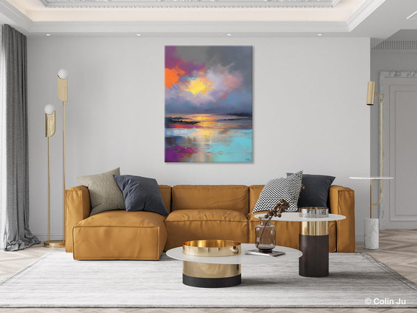 Landscape Painting on Canvas, Abstract Paintings for Bedroom, Contemporary Wall Art Paintings, Extra Large Original Art, Buy Wall Art Online-Paintingforhome