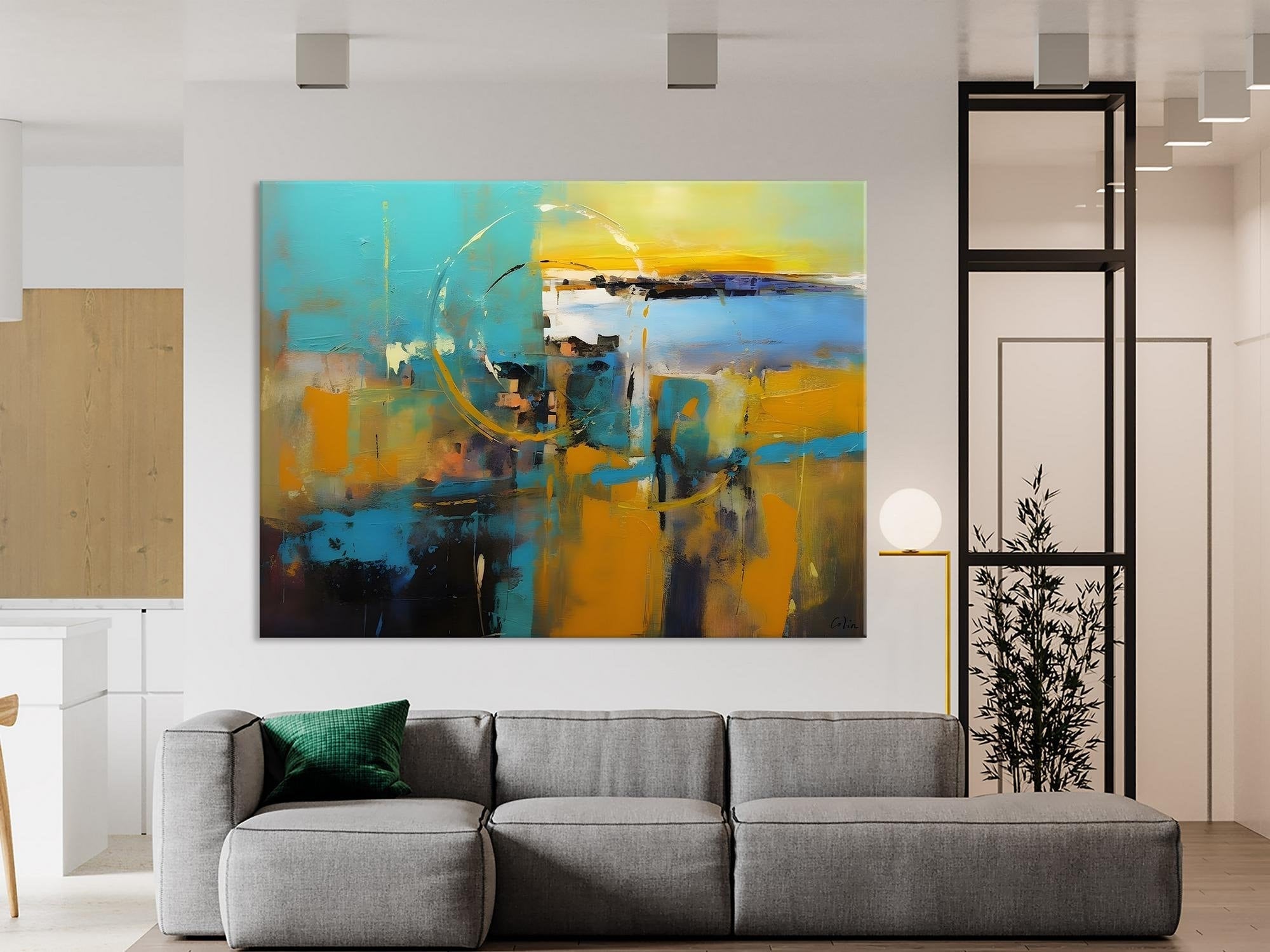 Oversized Canvas Paintings, Original Abstract Art, Hand Painted Canvas Art, Contemporary Acrylic Art, Huge Wall Art Ideas for Living Room-Paintingforhome
