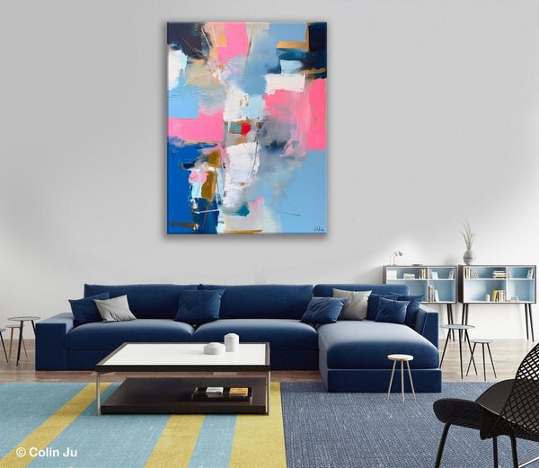 Large Art Painting for Living Room, Original Canvas Art, Contemporary Acrylic Painting on Canvas, Oversized Modern Abstract Wall Paintings-Paintingforhome