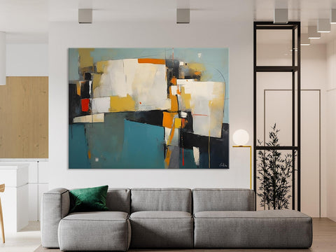 Hand Painted Canvas Art, Large Wall Art Ideas for Living Room, Oversized Canvas Paintings, Original Abstract Art, Contemporary Acrylic Art-Paintingforhome