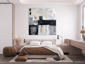 Contemporary Canvas Art for Bedroom, Modern Acrylic Artwork, Original Modern Paintings, Heavy Texture Canvas Art, Large Abstract Paintings-Paintingforhome
