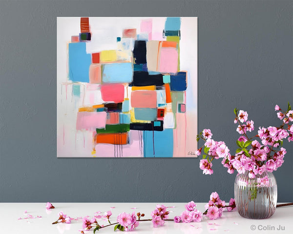 Modern Canvas Paintings, Large Abstract Art for Bedroom, Original Abstract Wall Art, Simple Modern Acrylic Artwork, Contemporary Canvas Art-Paintingforhome
