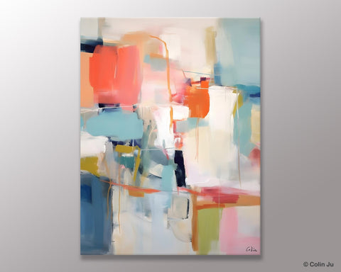 Large Wall Art Painting for Bedroom, Original Canvas Art, Contemporary Acrylic Painting on Canvas, Oversized Modern Abstract Wall Paintings-Paintingforhome