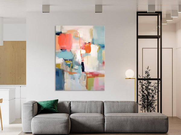 Large Wall Art Painting for Bedroom, Original Canvas Art, Contemporary Acrylic Painting on Canvas, Oversized Modern Abstract Wall Paintings-Paintingforhome