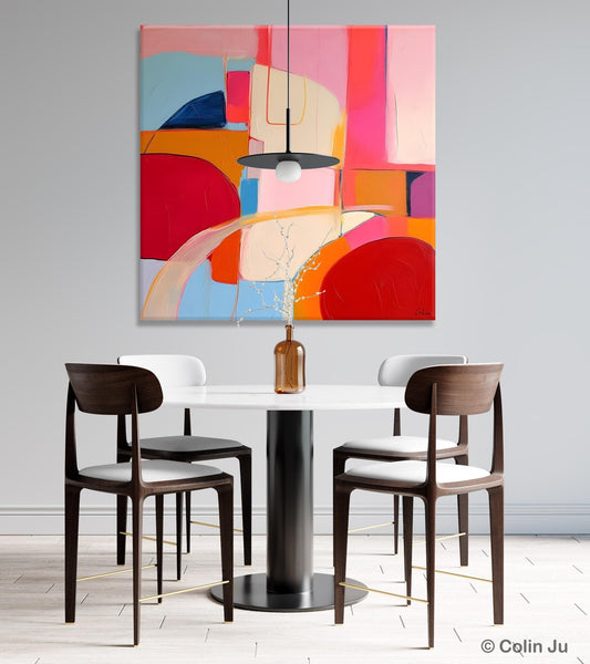 Modern Acrylic Artwork, Simple Canvas Paintings, Large Abstract Painting for Dining Room, Contemporary Canvas Art, Original Modern Wall Art-Paintingforhome