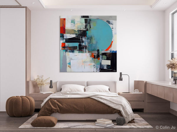 Modern Acrylic Artwork, Original Modern Paintings, Contemporary Canvas Art for Bedroom, Heavy Texture Canvas Art, Large Abstract Paintings-Paintingforhome