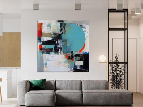 Modern Acrylic Artwork, Original Modern Paintings, Contemporary Canvas Art for Bedroom, Heavy Texture Canvas Art, Large Abstract Paintings-Paintingforhome