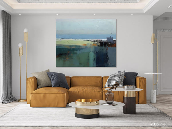 Landscape Acrylic Paintings, Landscape Abstract Paintings, Modern Wall Art for Living Room, Original Abstract Abstract Painting on Canvas-Paintingforhome