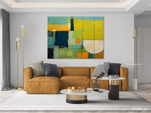 Contemporary Acrylic Paintings, Hand Painted Original Canvas Wall Art, Large Canvas Art Painting for Bedroom, Huge Modern Abstract Paintings-Paintingforhome