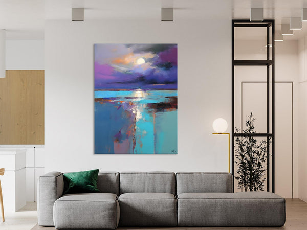 Extra Large Original Art, Landscape Painting on Canvas, Hand Painted Canvas Art, Abstract Landscape Artwork, Contemporary Wall Art Paintings-Paintingforhome