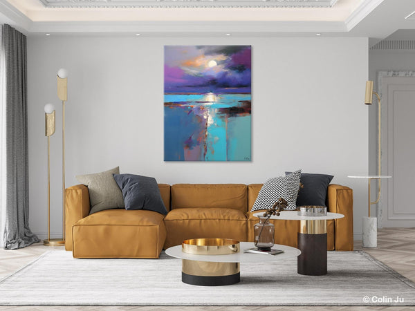 Extra Large Original Art, Landscape Painting on Canvas, Hand Painted Canvas Art, Abstract Landscape Artwork, Contemporary Wall Art Paintings-Paintingforhome
