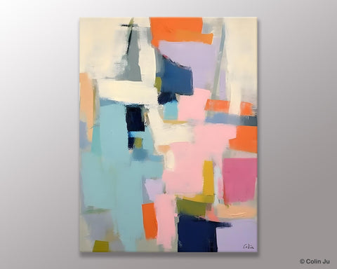 Large Wall Art Painting for Bedroom, Original Canvas Art, Contemporary Acrylic Painting on Canvas, Oversized Modern Abstract Wall Paintings-Paintingforhome