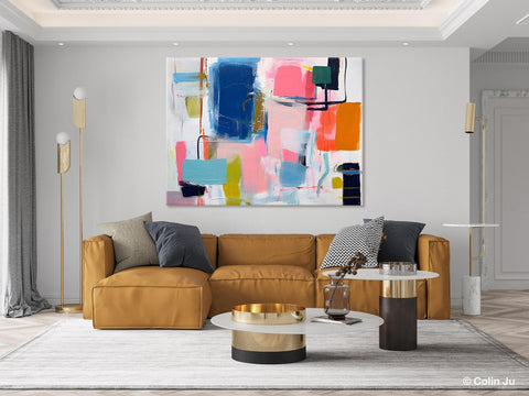 Large Wall Art Painting for Bedroom, Original Canvas Art, Oversized Modern Abstract Wall Paintings, Contemporary Acrylic Painting on Canvas-Paintingforhome