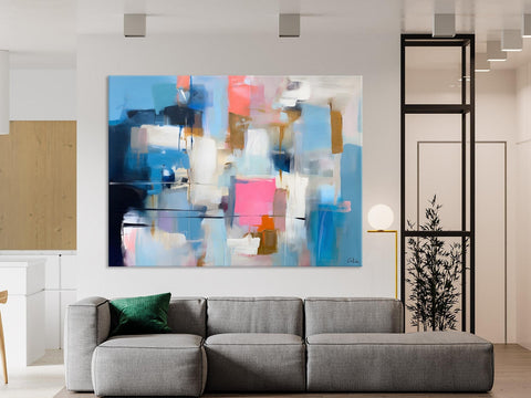 Large Wall Art Paintings, Simple Canvas Art, Contemporary Painting on Canvas, Original Canvas Wall Art for sale, Simple Abstract Paintings-Paintingforhome
