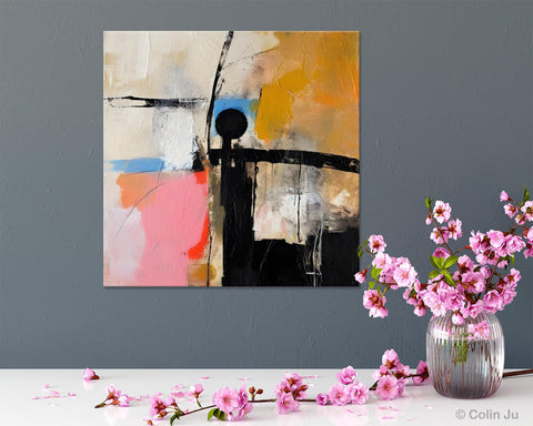 Extra Large Abstract Paintings for Bedroom, Original Modern Acrylic Wall Art, Modern Canvas Art Paintings, Abstract Wall Art for Dining Room-Paintingforhome
