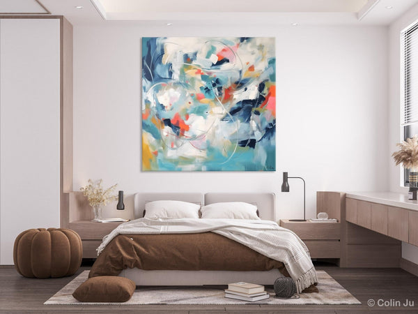 Modern Acrylic Art, Modern Original Abstract Art, Large Abstract Art for Bedroom, Simple Canvas Paintings for Sale, Contemporary Canvas Art-Paintingforhome
