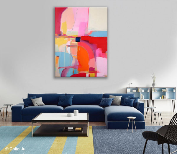 Contemporary Abstract Paintings on Canvas, Oversized Abstract Wall Art Paintings, Large Wall Paintings for Bedroom, Original Abstract Art-Paintingforhome
