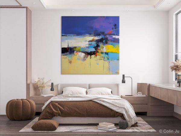 Original Modern Abstract Artwork, Geometric Modern Canvas Art, Extra Large Canvas Paintings for Living Room, Abstract Wall Art for Sale-Paintingforhome