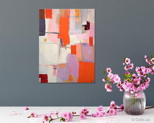 Large Modern Canvas Art for Dining Room, Simple Abstract Art, Large Original Wall Art Painting for Bedroom, Acrylic Paintings on Canvas-Paintingforhome
