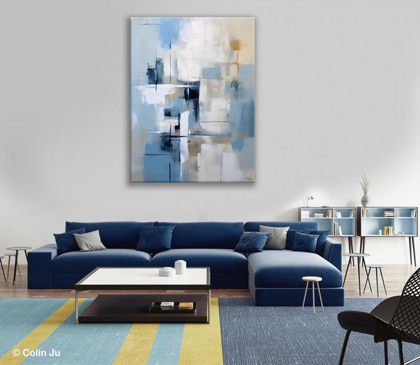 Hand Painted Acrylic Painting on Canvas, Large Modern Canvas Art, Original Abstract Art Paintings, Large Wall Art Painting for Dining Room-Paintingforhome