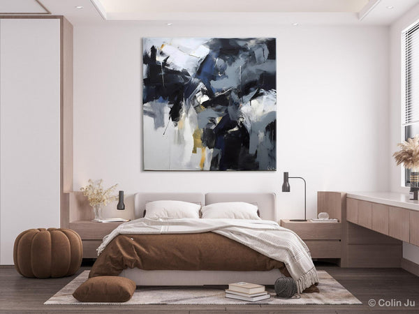 Simple Modern Acrylic Art, Modern Original Abstract Art, Large Abstract Art for Bedroom, Canvas Paintings for Sale, Contemporary Canvas Art-Paintingforhome