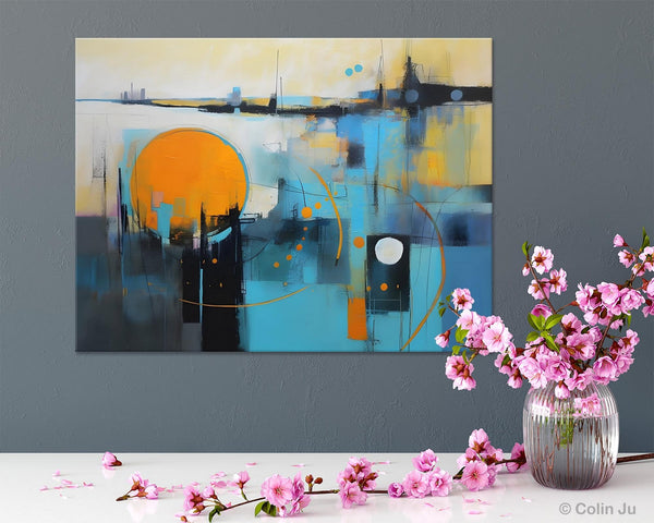 Oversized Canvas Wall Art Paintings, Original Modern Artwork, Large Abstract Painting for Bedroom, Contemporary Acrylic Painting on Canvas-Paintingforhome