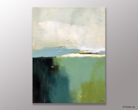 Simple Modern Wall Art, Oversized Contemporary Acrylic Paintings, Original Abstract Paintings, Extra Large Canvas Painting for Living Room-Paintingforhome