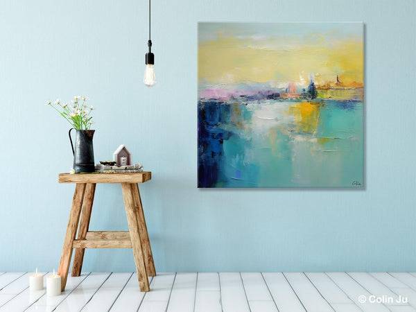 Modern Canvas Paintings, Contemporary Canvas Art, Original Modern Wall Art, Modern Acrylic Artwork, Large Abstract Painting for Bedroom-Paintingforhome
