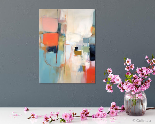 Large Wall Paintings for Bedroom, Original Abstract Art, Contemporary Abstract Paintings on Canvas, Oversized Abstract Wall Art Paintings-Paintingforhome