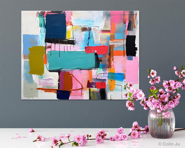 Original Abstract Art Paintings, Hand Painted Canvas Art, Acrylic Painting on Canvas, Large Canvas Art for Sale, Large Painting for Bedroom-Paintingforhome