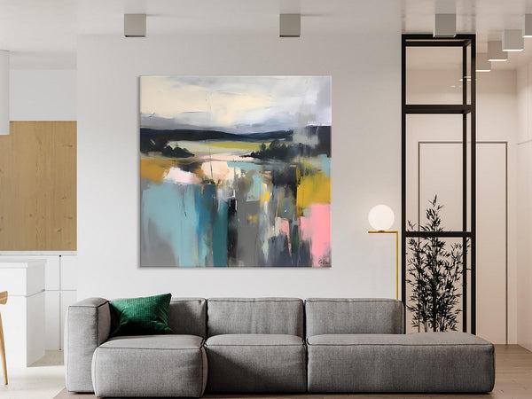Contemporary Canvas Art, Original Modern Wall Art, Modern Acrylic Artwork, Modern Canvas Paintings, Large Abstract Painting for Bedroom-Paintingforhome