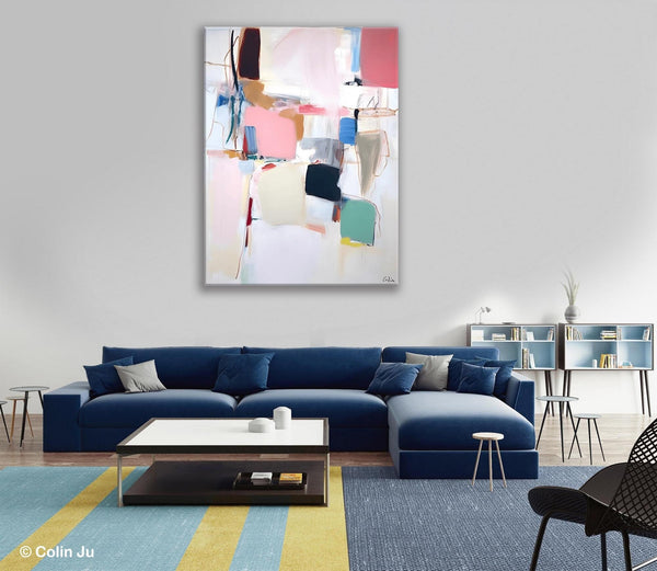 Abstract Painting on Canvas, Contemporary Acrylic Paintings, Extra Large Canvas Painting for Bedroom, Original Abstract Wall Art for Sale-Paintingforhome