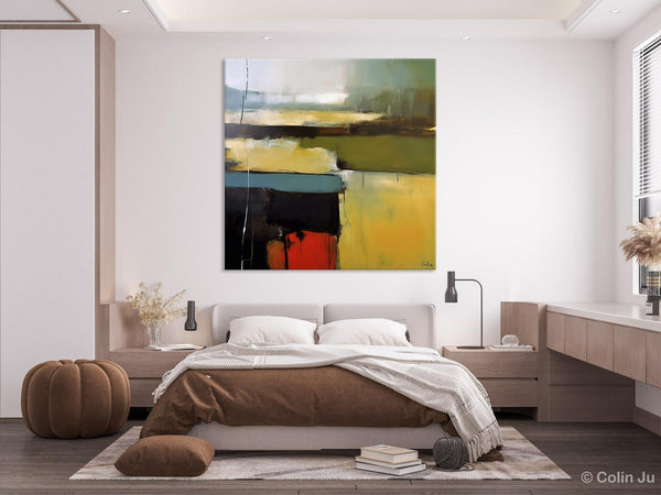 Large Abstract Painting for Bedroom, Original Modern Wall Art Paintings, Modern Acrylic Paintings, Huge Contemporary Canvas Paintings-Paintingforhome