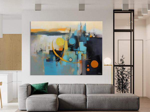 Extra Large Canvas Painting for Living Room, Original Acrylic Wall Art, Oversized Contemporary Acrylic Paintings, Abstract Canvas Paintings-Paintingforhome