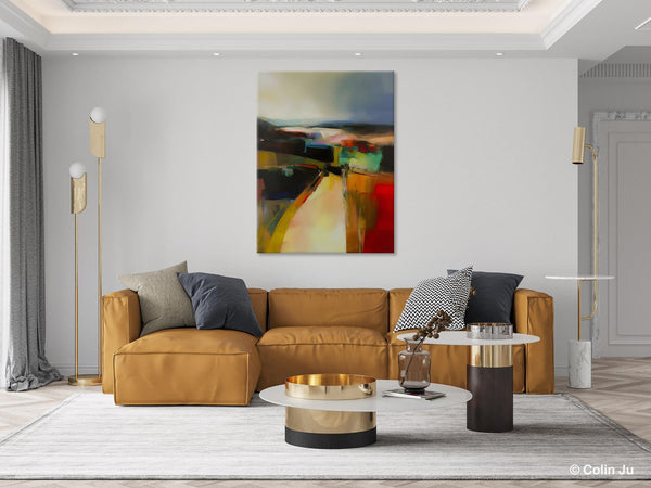 Original Landscape Paintings, Acrylic Painting on Canvas, Extra Large Paintings for Bedroom, Modern Paintings, Large Contemporary Wall Art-Paintingforhome