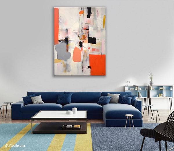 Acrylic Painting on Canvas, Contemporary Painting, Canvas Paintings for Dining Room, Extra Large Modern Wall Art, Original Abstract Painting-Paintingforhome