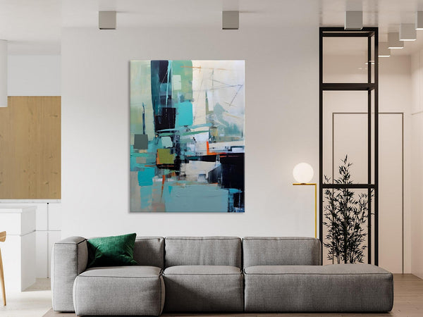 Original Abstract Art, Large Wall Art Painting for Dining Room, Large Modern Canvas Wall Paintings, Hand Painted Acrylic Painting on Canvas-Paintingforhome